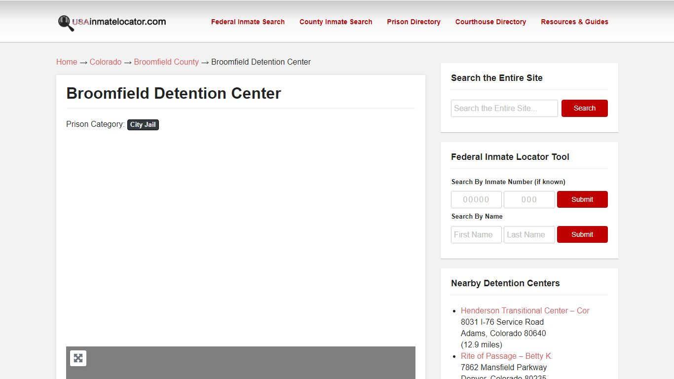 Broomfield Detention Center | USA Inmate Locator